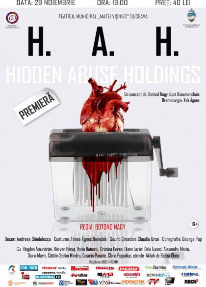 TMMVS anunță premiera spectacolului H.A.H. - Hidden Abuse Holdings