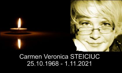In Memoriam, Carmen Veronica STEICIUC (n. 25 octombrie 1968 – d. 1 noiembrie 2021)
