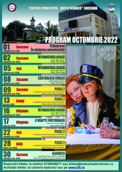Programul lunii octombrie 2022