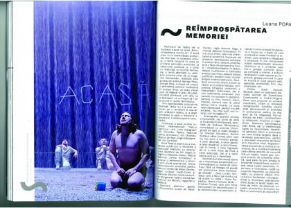 Revista TEATRUL AZI - REÎMPROSPĂTAREA MEMORIEI, de Luana Popa
