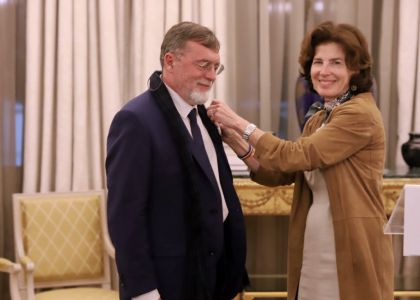 Matéi Visniec a primit Medalia Ordinul Național de Merit în grad de Cavaler