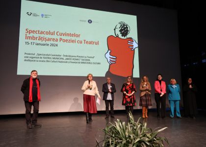 Premianții concursului de interpretare poezii din cadrul proiectului „Spectacolul Cuvintelor - Îmbrățișarea Poeziei cu Teatrul”