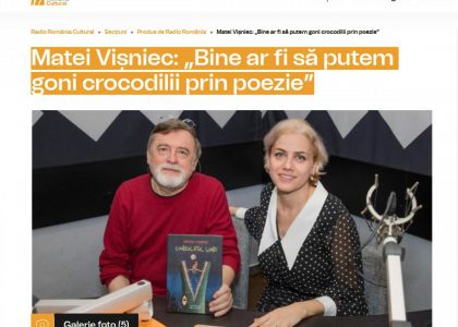 Matei Vișniec: „Bine ar fi să putem goni crocodilii prin poezie”