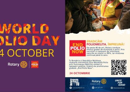 24 octombrie este Ziua mondială de luptă împotriva poliomielitei