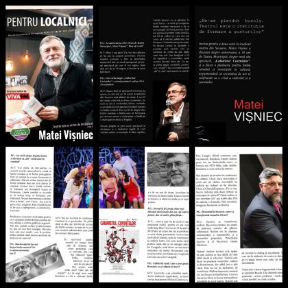 „Ne-am pierdut busola. Teatrul este o instituție de formare a gusturilor” Matei Vișniec - Revisa „Produse locale pentru localnici”
