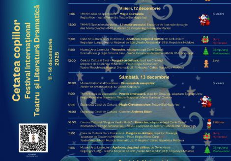 Programul Festivalului Internațional  de Teatru și Literatură Dramatică „Cetatea Copiilor”