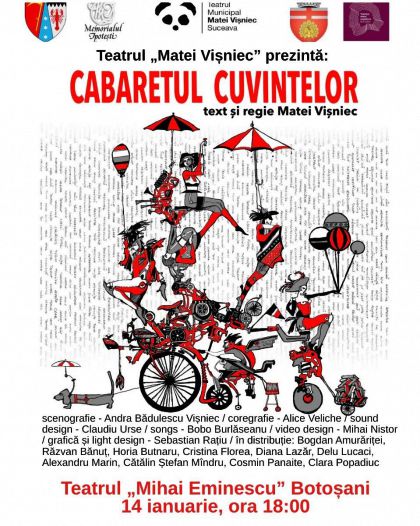 Cabaretul Cuvintelor la Botoșani, cu prilejul Zilei Culturii Naționale