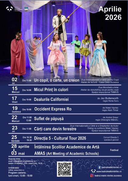 Programul lunii aprilie 2026