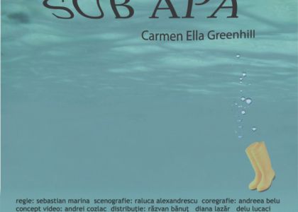 PREMIERĂ, 3 martie 2018 - Sub Apă, de Carmen Ella Greenhill, regia Sebastian Marina
