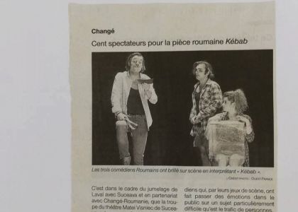 Kebab publicat intr-un ziar din Laval