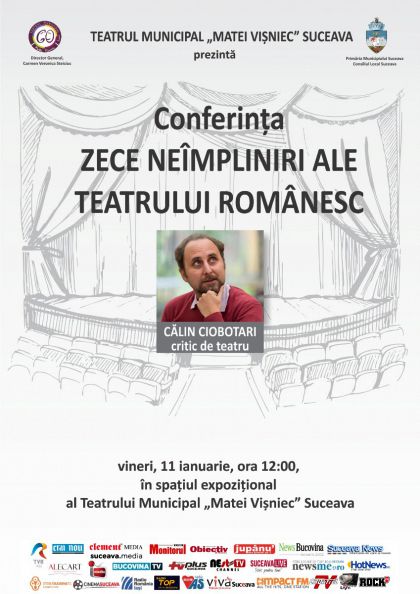 Conferința „Zece neîmpliniri ale teatrului românesc” din cadrul Conferințelor Teatrale 2019 la TMMVS