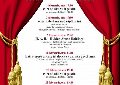 Programul spectacolelor lunii februarie 2020 la Teatrul Municipal „Matei Vișniec” Suceava