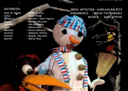Omul de zăpadă care voia să întâlnească soarele - Teatrul pentru copii și tineret Vasilache Botoșani - duminică, 16 mai, ora 11:00