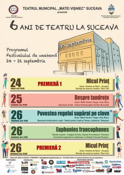 Programul Festivalului de weekend - 6 ani de teatru la Suceava