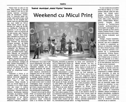 Weekend cu Micul Prinț - Revista ATENEU