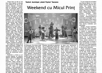 Weekend cu Micul Prinț - Revista ATENEU