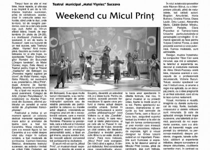 Weekend cu Micul Prinț - Revista ATENEU