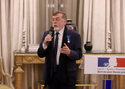 Matéi Visniec a primit Medalia Ordinul Național de Merit în grad de Cavaler