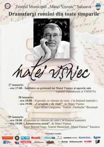 Dramaturgi români din toate timpurile -un nou proiect al Teatrului Municipal „Matei Vișniec” Suceava