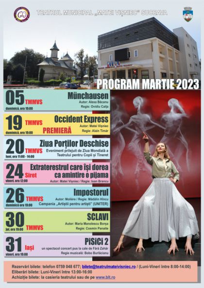 Programul lunii martie 2023