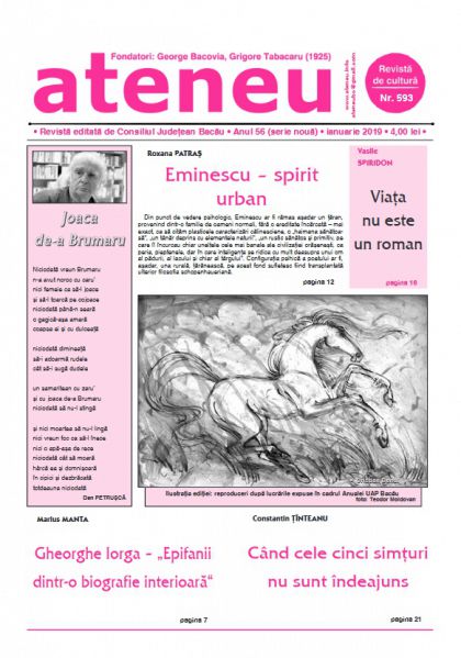 O nouã formã de rinoceritã - de Carmen Mihalache (Revista Ateneu - nr. 593)