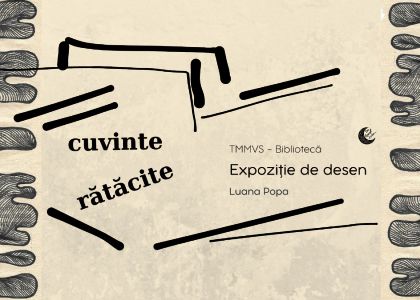 Cuvinte rătăcite. Vernisaj. Expoziție cu desene pe foi de carte, Luana Popa