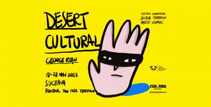 Desert cultural. Vernisaj. Expoziție outdoor cu desene de George Roșu