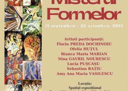 „Misterul formelor” - vineri, 15 septembrie, ora 17:00