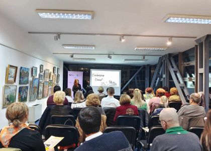 Conferința Eminescu - Omul susținută de lectorul Alin Comșa a încheiat seria evenimentelor dedicate Zilei Bucovinei