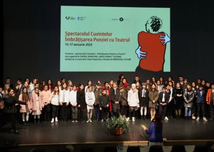 Proiectul „Spectacolul Cuvintelor - Îmbrățișarea Poeziei cu Teatrul” - premiera câștigătorilor