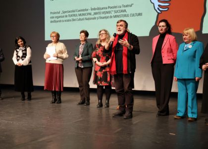 Proiectul „Spectacolul Cuvintelor - Îmbrățișarea Poeziei cu Teatrul” - premiera câștigătorilor