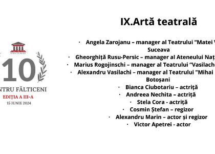 Managerul TMMVS, Angela Zarojanu, premiată la „Gala 10 pentru Fălticeni”