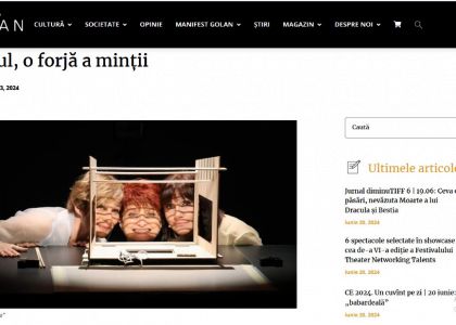 Teatrul, o forjă a minții - de Irina Ionescu Homoriceanu