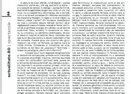 ÎNTRE MASCULIN ȘI FEMININ, VEVERIȚA ASUMATĂ - Cristina RUSIECKI