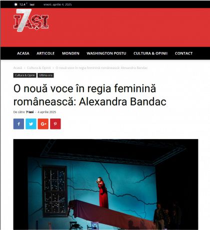O nouă voce în regia feminină românească: Alexandra Bandac