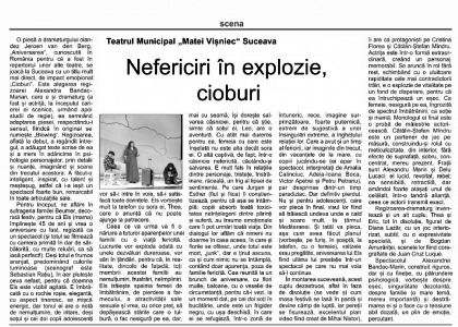 Nefericiri în explozie, cioburi - de Carmen Mihalache (Revista Ateneu)