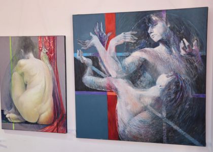ÎMPREUNĂ -  Vernisaj. Expoziție de pictură, tapiserie și grafică, Lucia Pușcașu și Camelia Sadovei, artiste plastice