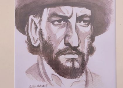 100 de actori români în festival.  Vernisaj. Expoziție de caricatură – portret în acuarelă, Ovidiu Stanciu, artist plastic