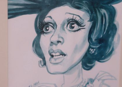 100 de actori români în festival.  Vernisaj. Expoziție de caricatură – portret în acuarelă, Ovidiu Stanciu, artist plastic