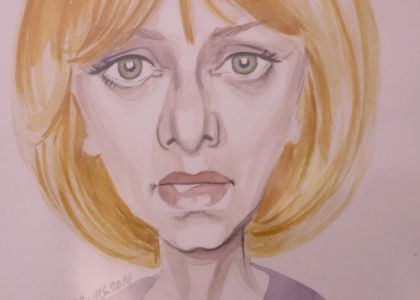 100 de actori români în festival.  Vernisaj. Expoziție de caricatură – portret în acuarelă, Ovidiu Stanciu, artist plastic