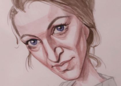 100 de actori români în festival.  Vernisaj. Expoziție de caricatură – portret în acuarelă, Ovidiu Stanciu, artist plastic