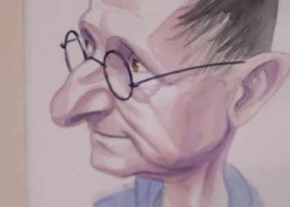 100 de actori români în festival.  Vernisaj. Expoziție de caricatură – portret în acuarelă, Ovidiu Stanciu, artist plastic