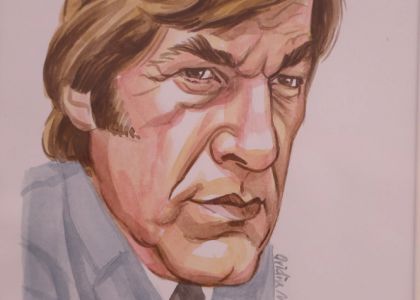 100 de actori români în festival.  Vernisaj. Expoziție de caricatură – portret în acuarelă, Ovidiu Stanciu, artist plastic