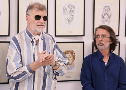 100 de actori români în festival.  Vernisaj. Expoziție de caricatură – portret în acuarelă, Ovidiu Stanciu, artist plastic