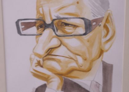 100 de actori români în festival.  Vernisaj. Expoziție de caricatură – portret în acuarelă, Ovidiu Stanciu, artist plastic