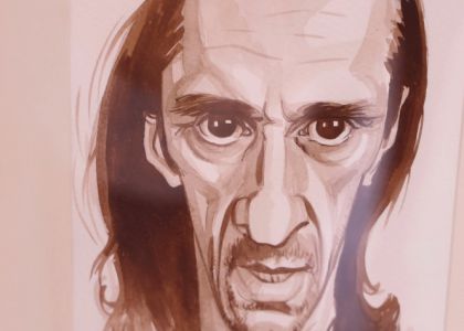 100 de actori români în festival.  Vernisaj. Expoziție de caricatură – portret în acuarelă, Ovidiu Stanciu, artist plastic