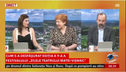 Angela Zarojanu, managerul TMMVS, invitata emisiunii „Cafeaua de dimineață” - Antena 3 Suceava