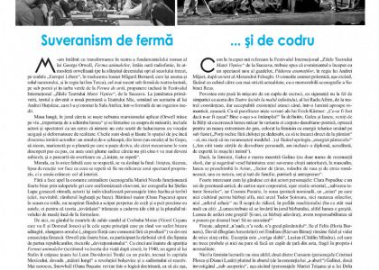 Suveranism de fermă....și de codru