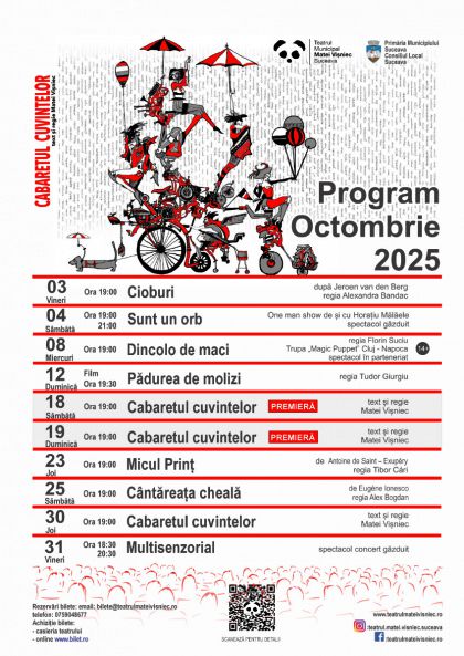 Programul lunii octombrie 2025