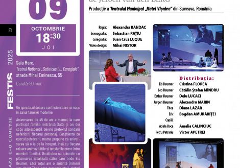 Succes la FESTIS 2025: Spectacolul „Cioburi” invitat în festival!